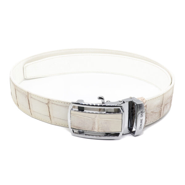 ceinture crocodile blanc 2