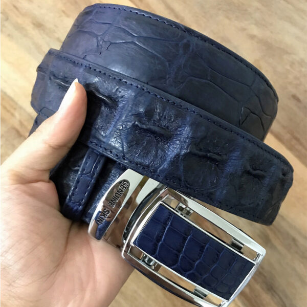 ceinture crocodile cobalt 1833 d