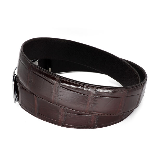 ceinture crocodile marron a bf3