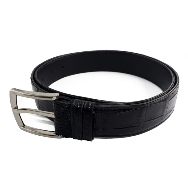 ceinture crocodile noir b