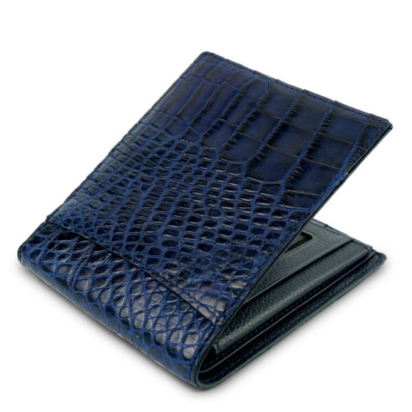 portefeuille crocodile cobalt xl2 1