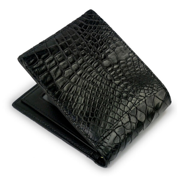 portefeuille crocodile noir xl2 1