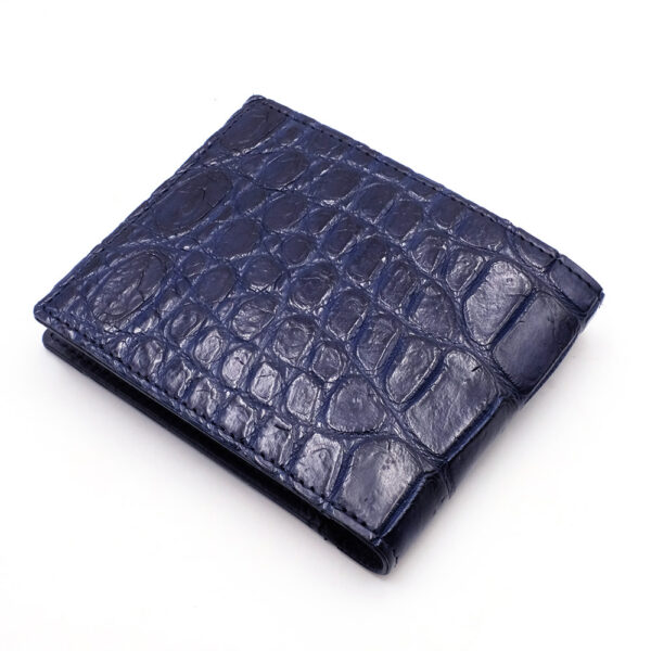 portefeuille crocodile veritable couleur navy 7