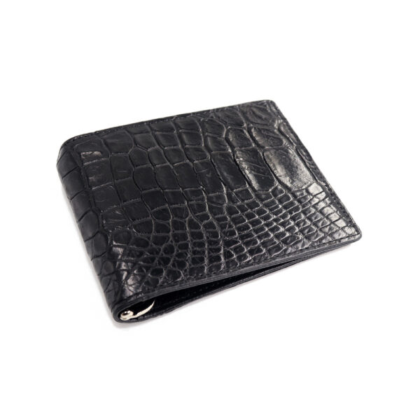 portefeuille money clip crocodile couleur noir 1