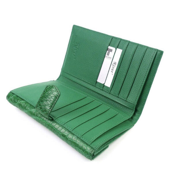 pochette crocodile vert emeraude 4